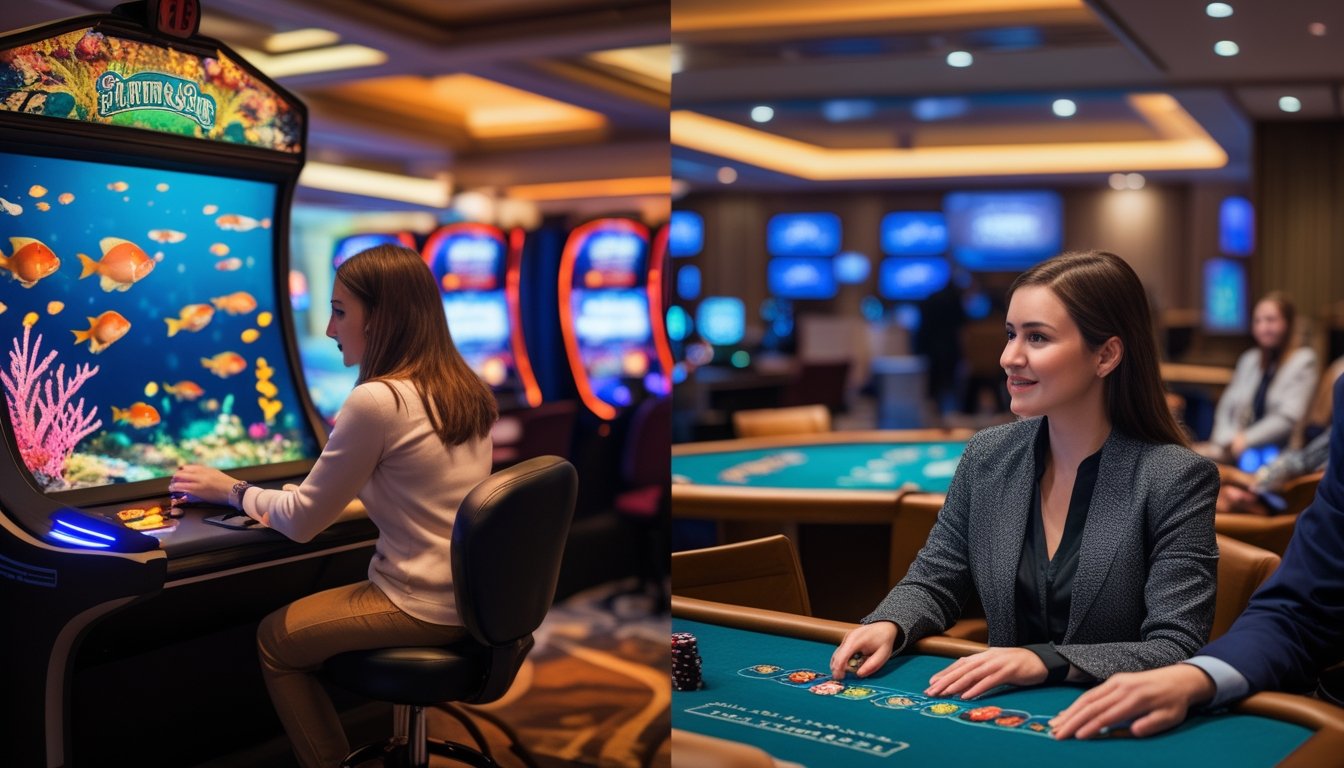 Perbedaan Tembak Ikan Slot dan Live Casino: Panduan Pemula